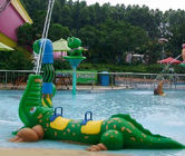 Spannende glasvezel krokodil Spray water apparatuur voor kinderen spelen in Splash Park