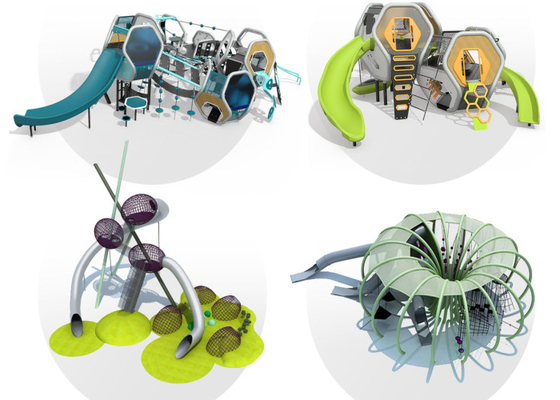 De Dia Commerciële Aqua Park Equipment van het speelplaatsroestvrije staal