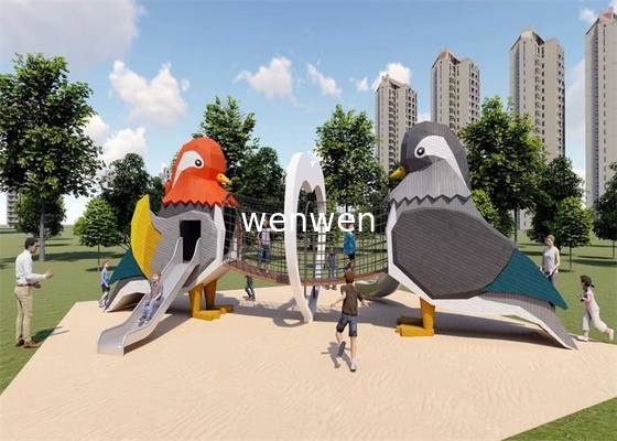 De aangepaste Dia's van de Roestvrij staaltunnel voor het Park van de Jong geitjespeelplaats