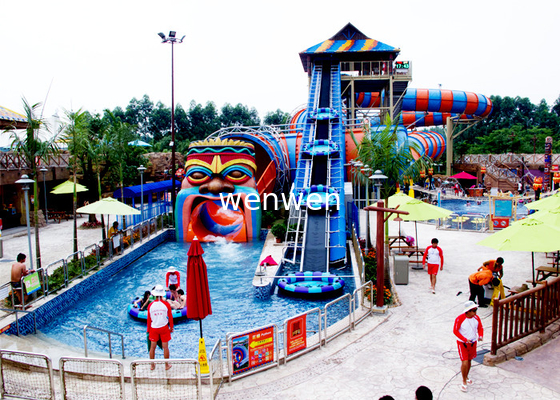 Huis van het de Familiewater van de zomer het Openluchtaqua playground games fiberglass slide voor Themapark