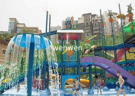 Commerciële 0.6m Openluchtaqua playground kids water park-Ritten