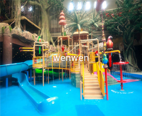 Gegalvaniseerde koolstofstaal waterpark glijbaan met meer dan 120 maanden levensduur