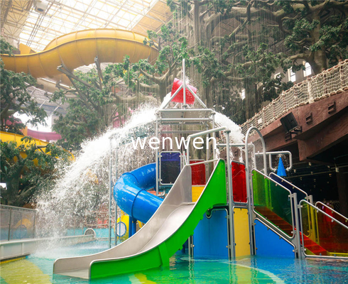 Meer dan 120 maanden levensduur Waterpark glijbaan met gegalvaniseerd koolstofstaal