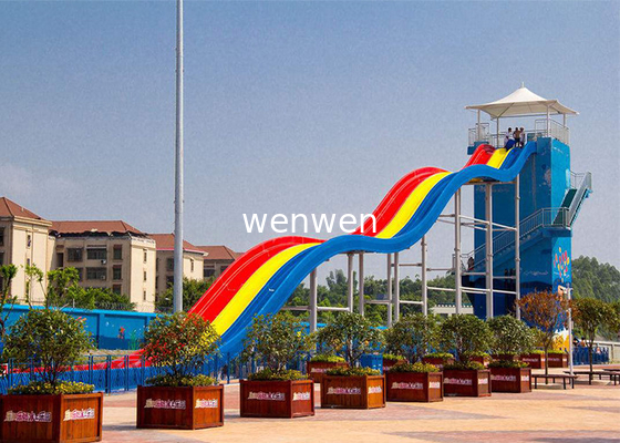 Aanpasbare platformhoogte Aquapark-apparatuur gebouwd met bovenglasmateriaal