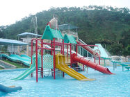 Kleurrijke Aqua Playground Swimming Pool Water-Dia's