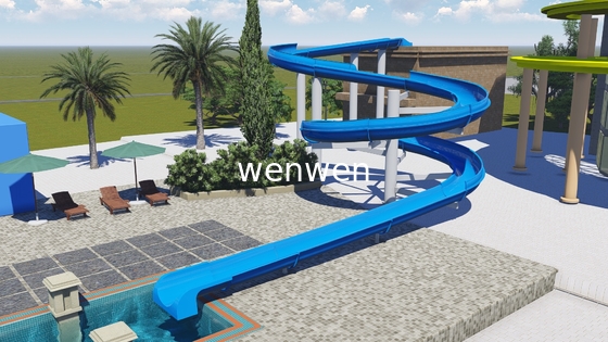 Aangepaste Openlucht spiraalvormige Glasvezel 1m SGS van de zwembaddia