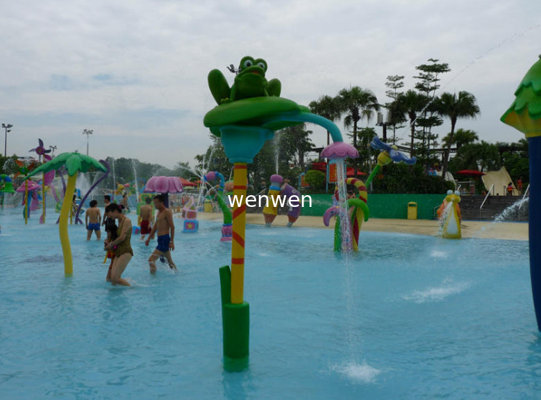 Het Waterspeelplaats van de milieuvriendelijke van de het Materiaalkikker van het Waterpark Jonge geitjes van de de Mengelingskleur van Spalsh